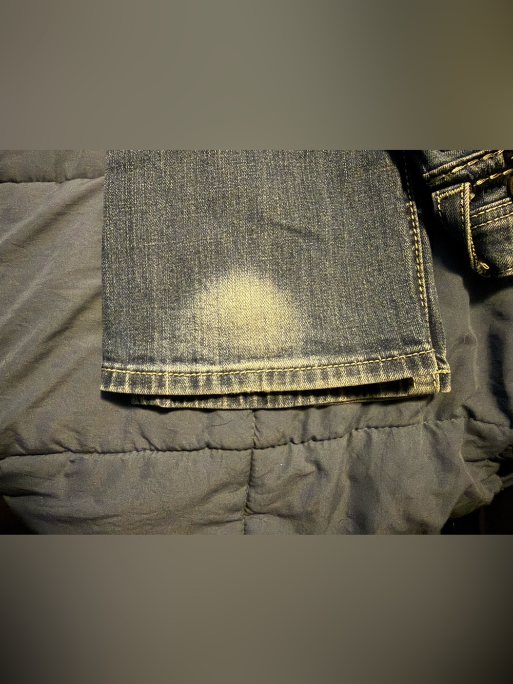Miss Me Medium Blue Boot Cut Jeans with Embellished Pocket - Picture 3 of 14
